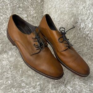 Aston Grey Brown Leather Oxford Men’s Size 10